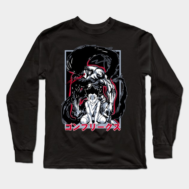 Gon Rage Transformation Long Sleeve T-Shirt by Planet of Tees